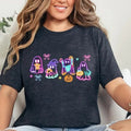 Coquette Halloween Neon Shirt, Halloween Ghost Shirt, Halloween Ghost Neon Shirt, Halloween Party Shirt, Pumpkin Tee,...