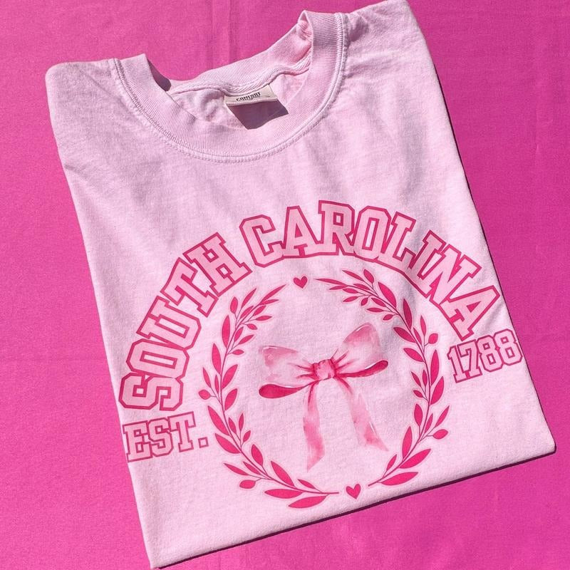 Coquette STATES Blossom Comfort Colors T-Shirt Hoodie, Sweatshirt | CiraTrend.com