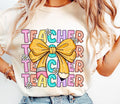 Coquette Teacher Tshirt, Back to School Tee, Teacher Appreciation Shirt, First Day of School T-Shirt Hoodie, Sweatshirt