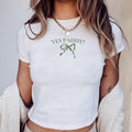 Coquette Yes Paddy Baby Tee, Coquette Bow Yes Paddy T-Shirt, St Paddy's Day Baby Tee, Coquette Irish Baby Tee, St...