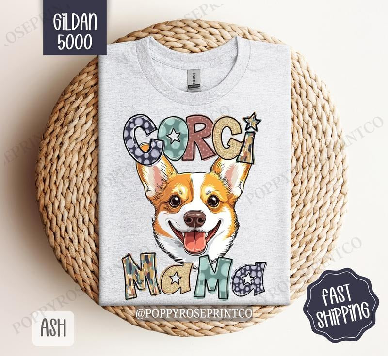 Corgi Mama Shirt Gildan, Dog Mom Women's Tee, Cute Mama Women's Tshirt Plus Sizes Hoodie, Sweatshirt | CiraTrend.com