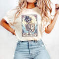 Corgi Shirt, Corgi Mom Tarot Card T-shirt, Corgi Gift, Halloween Dog Shirt, Skeleton Corgi Mom Tee, Gift for Corgi Lover...