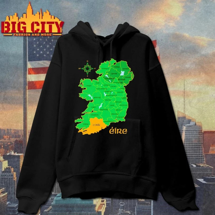 Cork Ireland County Map Eire Irish Travel Celtic’ Apron shirt