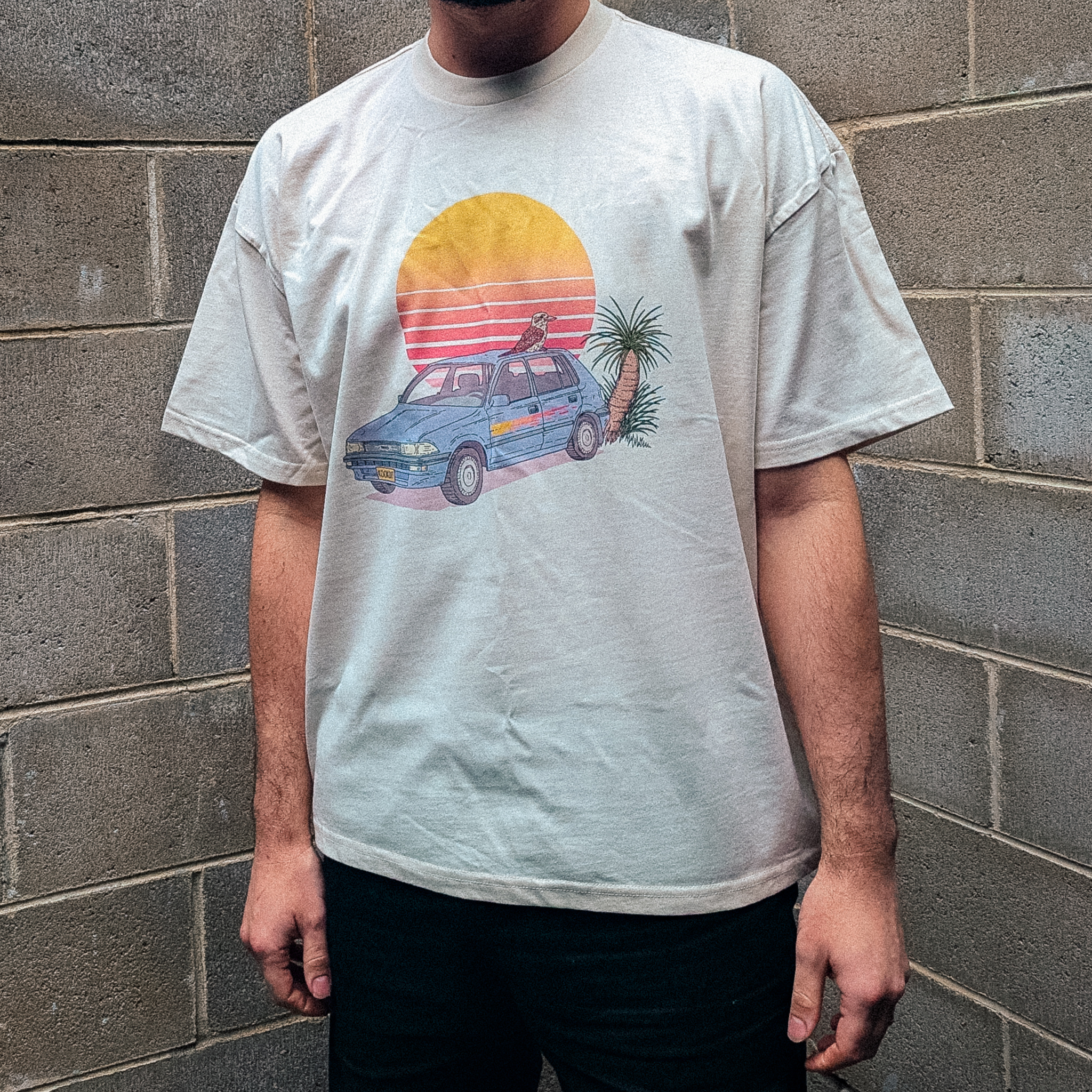 Kookaburra Corolla Oversized Tee Hoodie, Sweatshirt | CiraTrend.com (Image 2)
