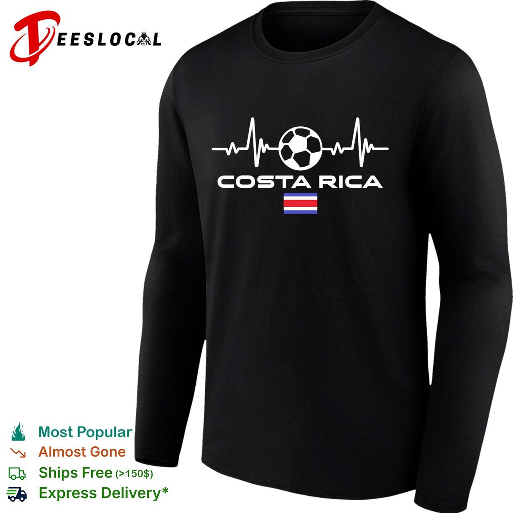 Costa Rica football heartbeat soccer shirt