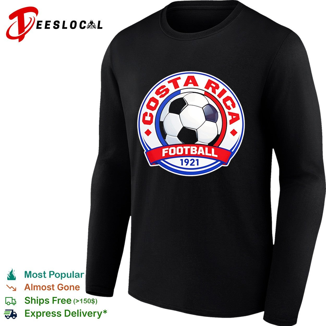 Costa Rica football soccer emblem 1921 shirt
