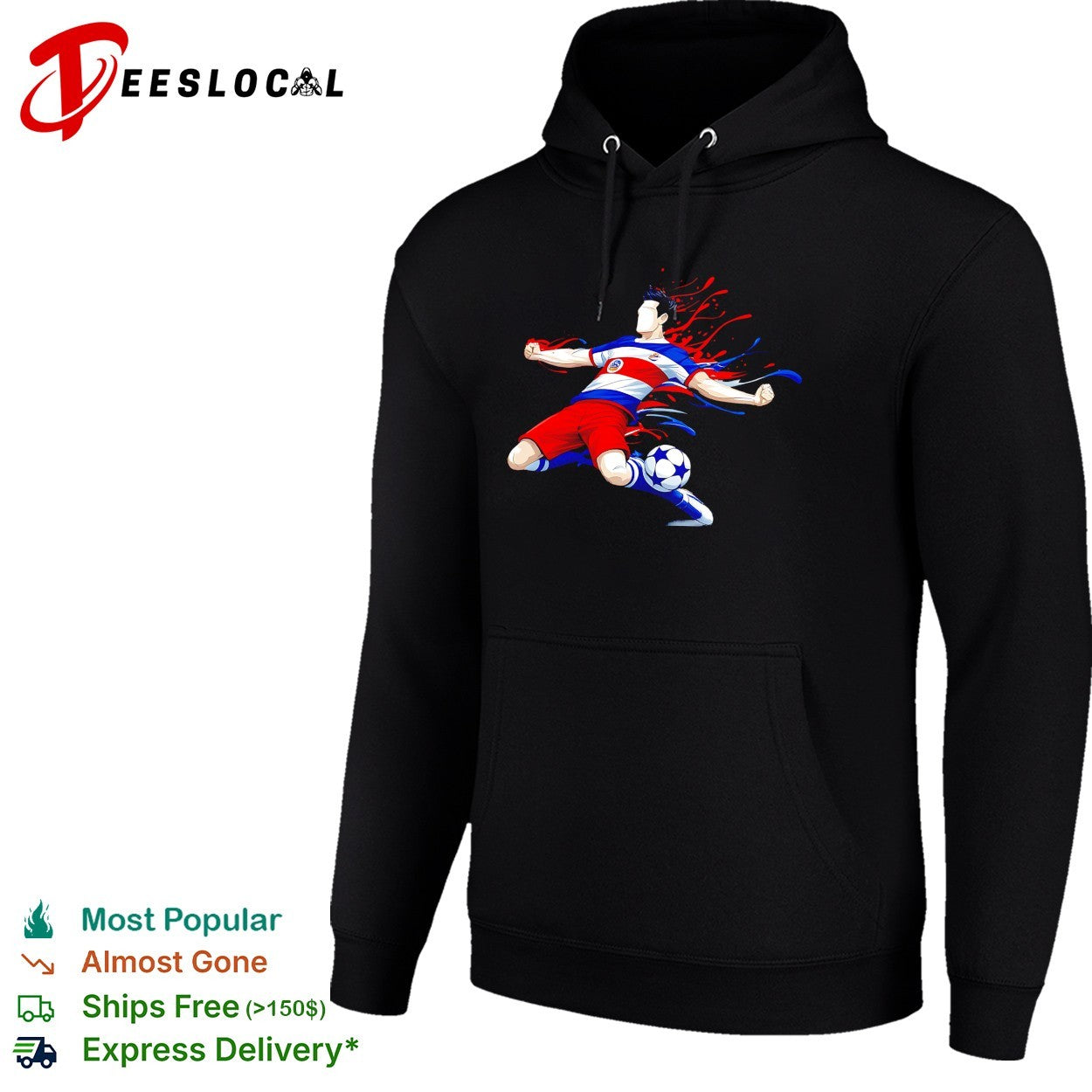 Costa Rica soccer player action shirt