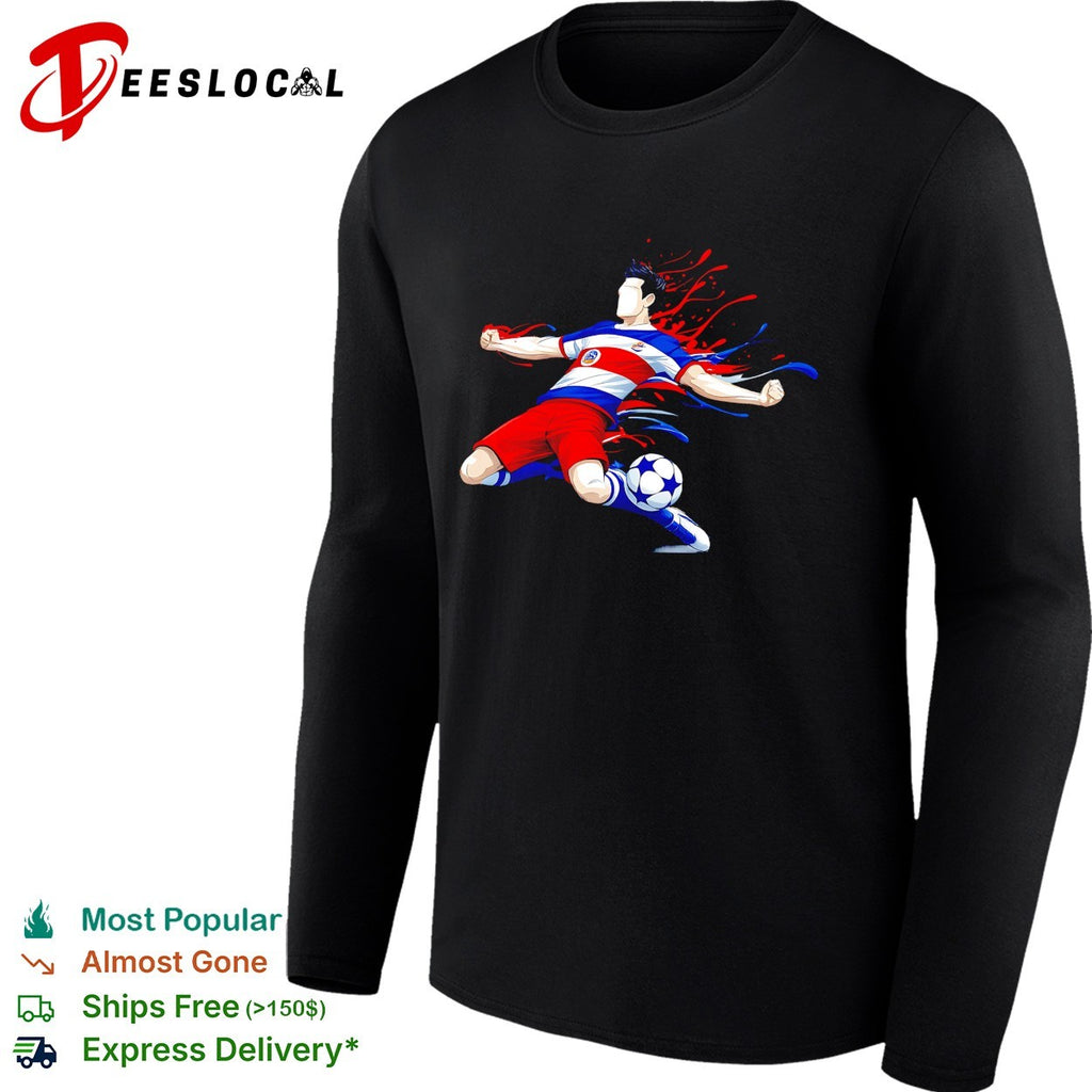 Costa Rica soccer player action shirt