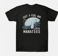 Cotton Just Men's Who A Short Sleeve Loves Manatees Funny T-Shirt Tee Girl Hoodie, Sweatshirt | CiraTrend.com
