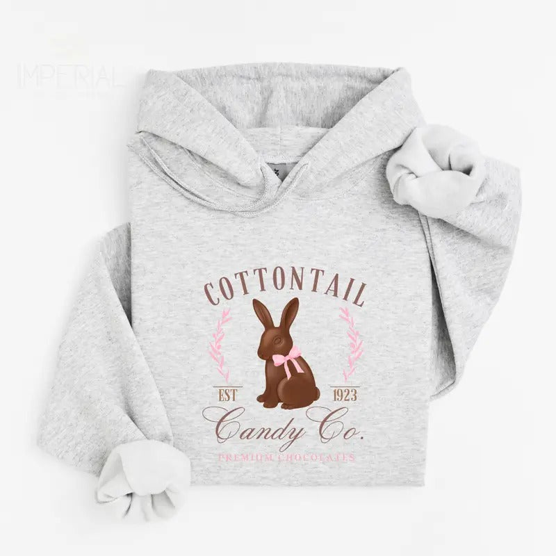 Cotton Tail Candy Co Printed Hoodie Unisex, Cotton Tail Candy Hoodie, Quotes Sweater, Cotton Tail Candy Co. T-Shirts,...