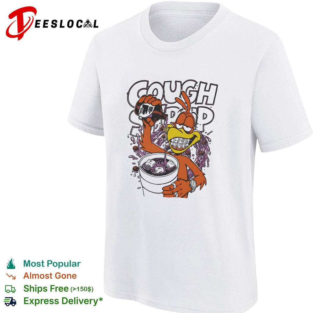 Cough syrup toucan mascot parody shirt