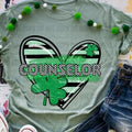 Counselor Clover Heart DTF Transfers - THIS IS NOT A SHIRT Hoodie, Sweatshirt | CiraTrend.com