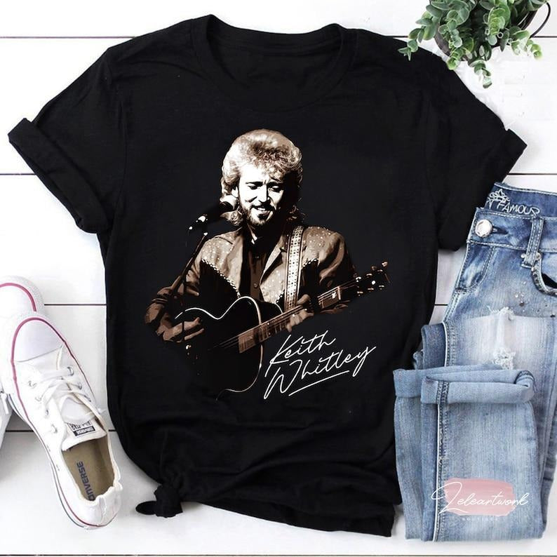 Country Music Keith Whitley Sandy T-Shirt, Keith Whitley Shirt, Singer Country Music Lover Shirt, Musician Gift Hoodie,...