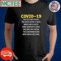 Covid-19 the tests are rigged the death count is false masks are useless hand-sanitizer is toxic shirt