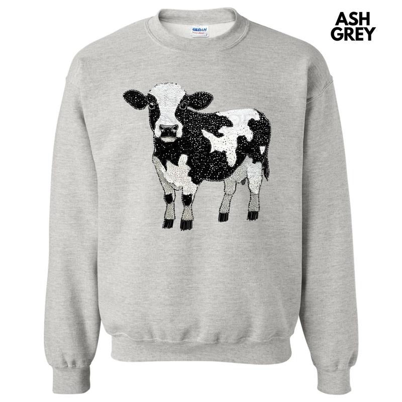 Cow Faux Rhinestone Sweatshirt T-Shirts, Hoodie | CiraTrend.com