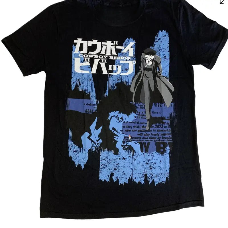 Cowboy Bebop Spike Anime Opening Credits Adult T-Shirt Hoodie, Sweatshirt | CiraTrend.com