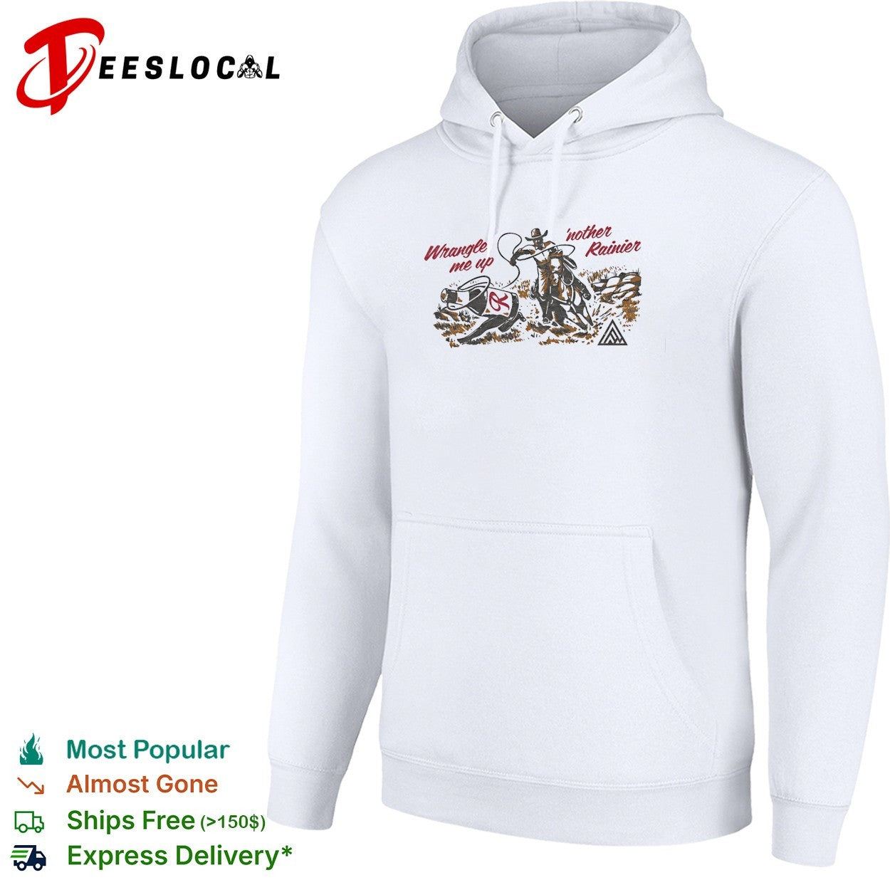 Cowboy roping wrangle me up another Rainier shirt
