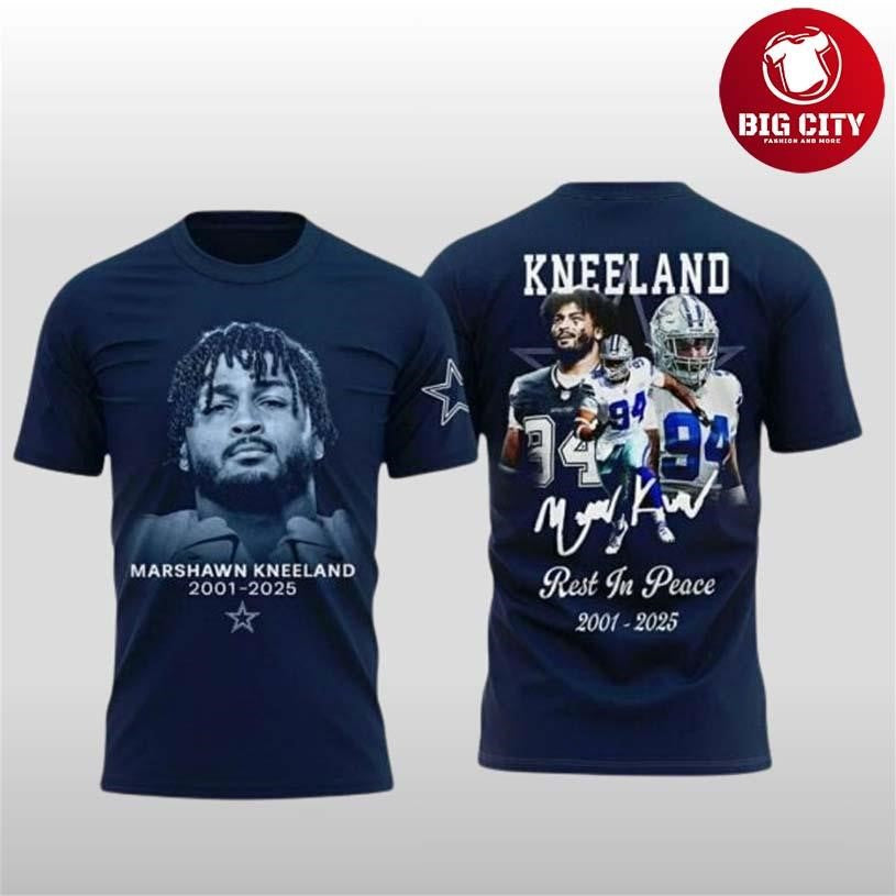Cowboys Marshawn Kneeland 94 Rest In Peace Two Sided Shirt