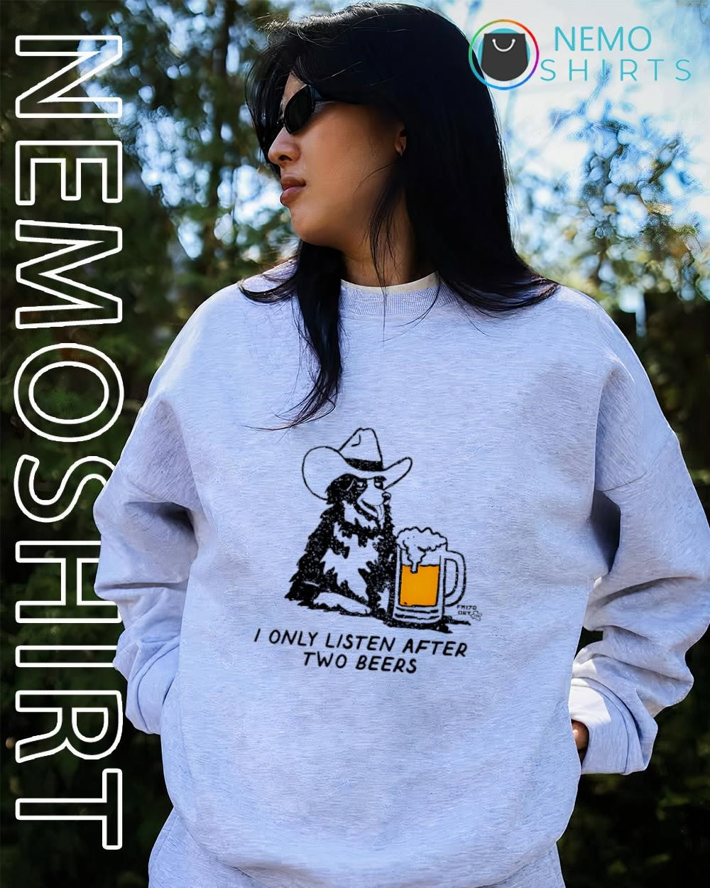 Cowdog I only listen after two beers shirt