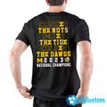 Cracked The Nuts Rolled The Tide Walked The Dawgs Michigan Shirt