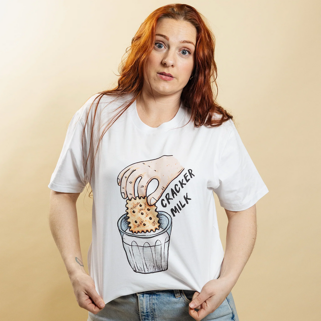 CrackerMilk Illustrated Logo Tee Hoodie, Sweatshirt | CiraTrend.com (Image 2)