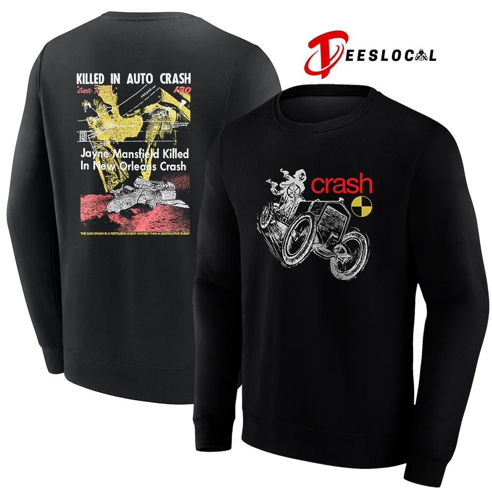 Crash film star James Dean killed in auto crach shirt