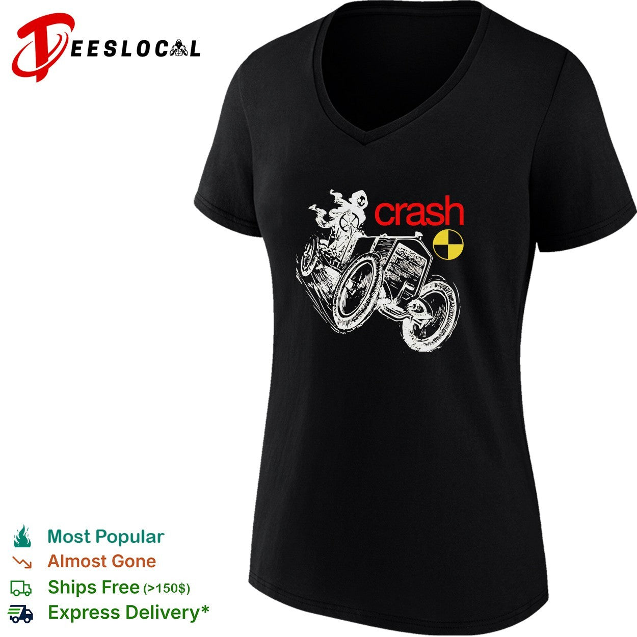 Crash skeleton motorcycle shirt