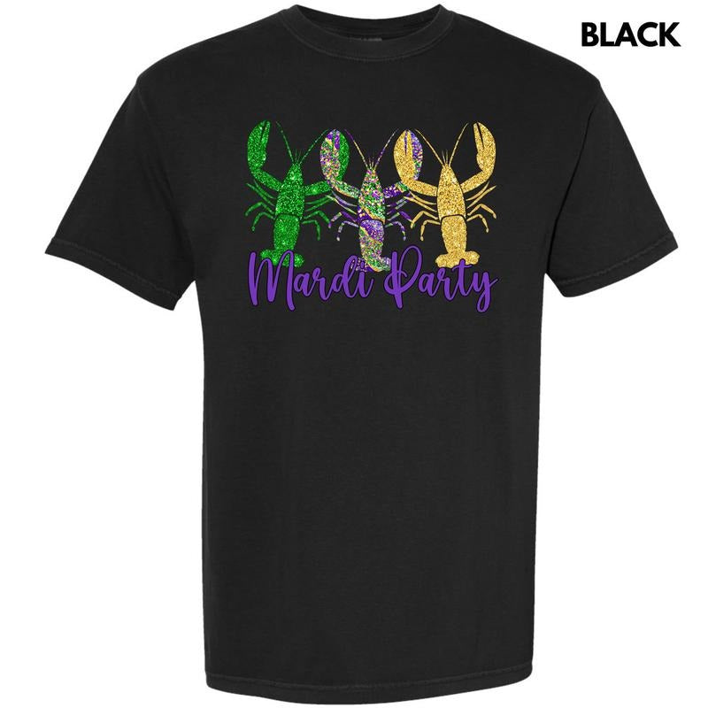Crawfish Mardi Party Comfort Colors T-Shirt 'NLB' Hoodie, Sweatshirt | CiraTrend.com