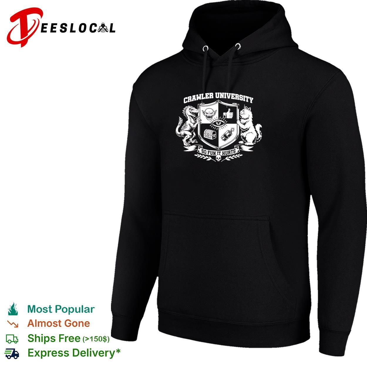 Crawler University dinosaur cat crest so fun it hurts shirt