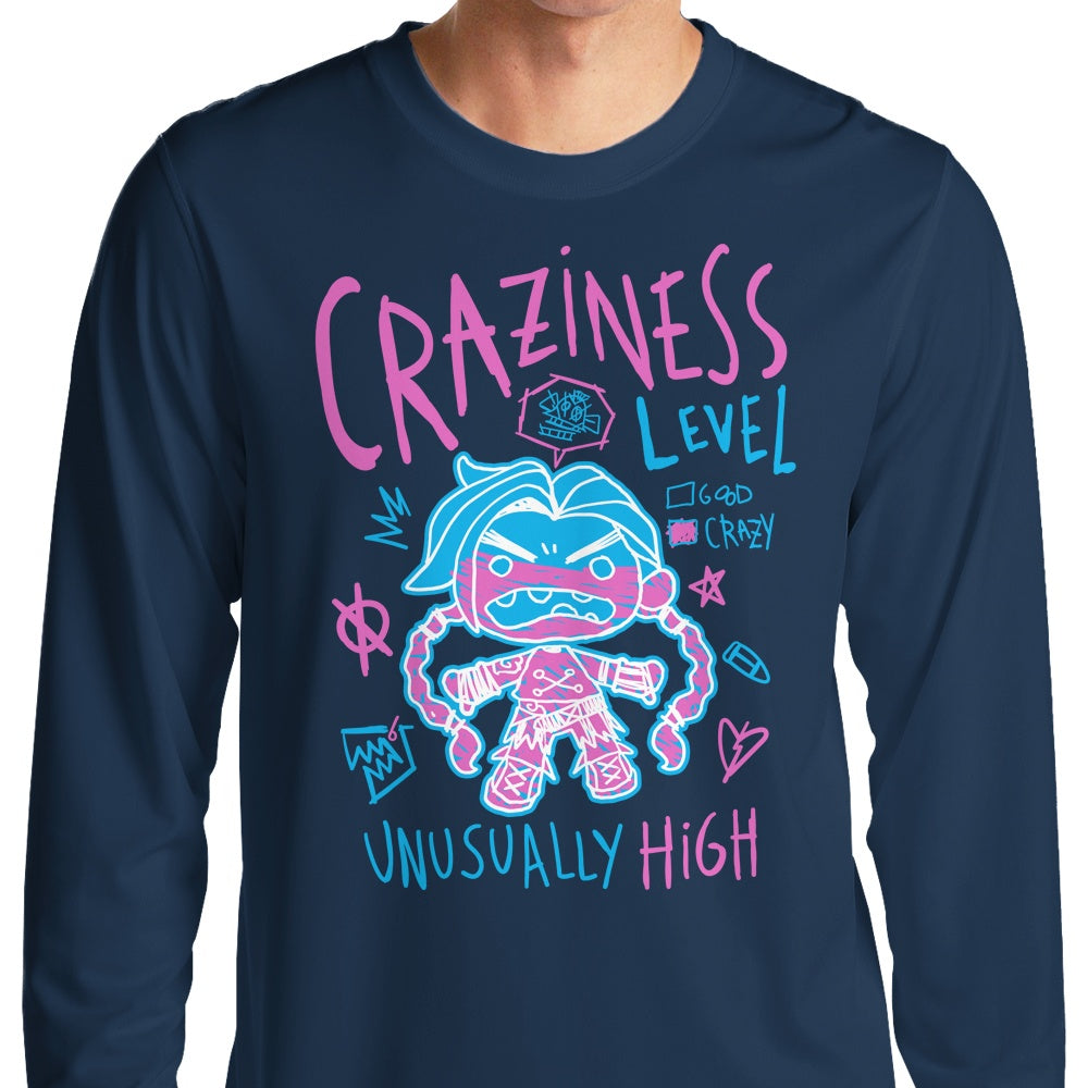 Craziness Level - Long Sleeve T-Shirt Hoodie, Sweatshirt | CiraTrend.com (Image 1)