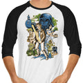 Crazy Space - 3/4 Sleeve Raglan T-Shirt Hoodie, Sweatshirt | CiraTrend.com (Image 1)