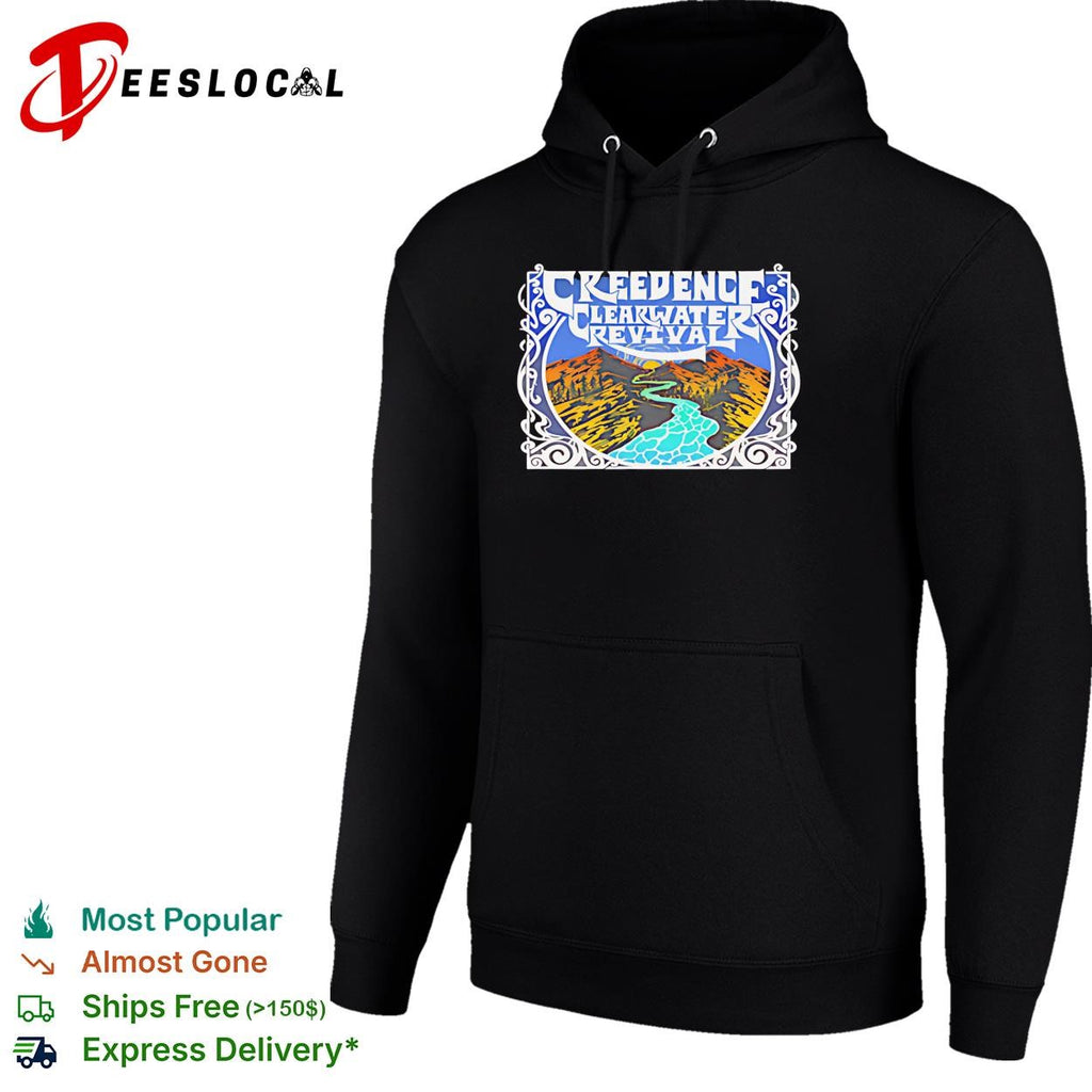 Creedence Clearwater Revival mountain river poster shirt