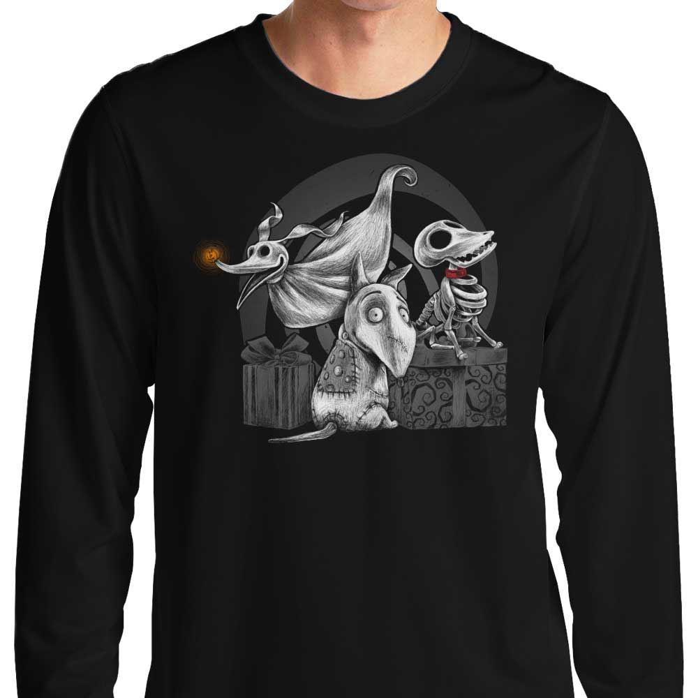 Creepy Dogs - Long Sleeve T-Shirt Hoodie, Sweatshirt | CiraTrend.com (Image 1)