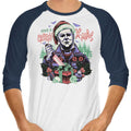 Creepy Xmas - 3/4 Sleeve Raglan T-Shirt Hoodie, Sweatshirt | CiraTrend.com (Image 1)