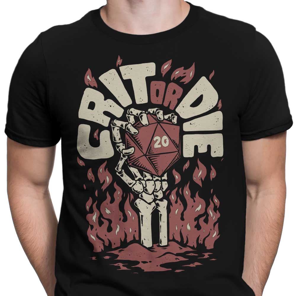 Crit or Die - Men's Apparel T-Shirts, Hoodie, Sweatshirt | CiraTrend.com (Image 3)