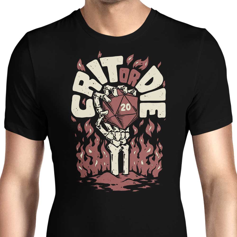 Crit or Die - Men's Apparel T-Shirts, Hoodie, Sweatshirt | CiraTrend.com (Image 1)