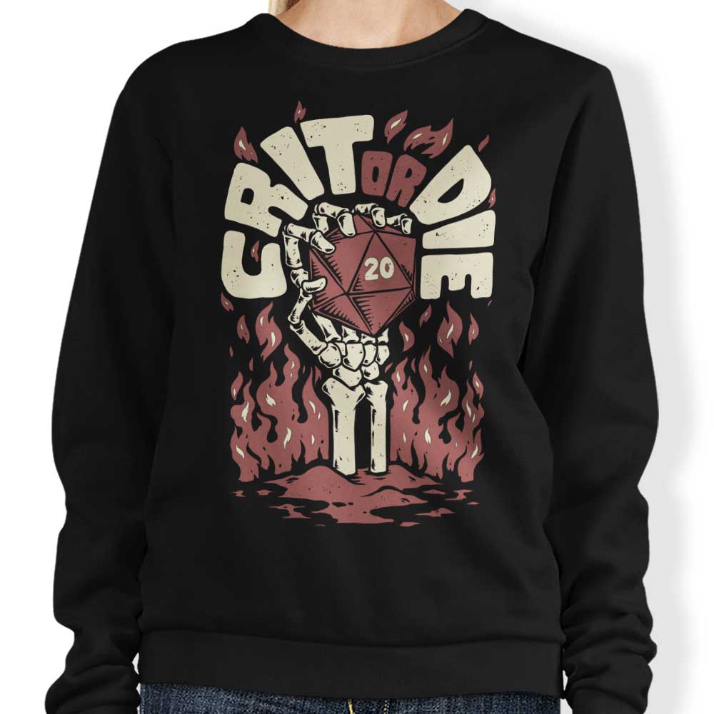 Crit or Die - Sweatshirt T-Shirts, Hoodie | CiraTrend.com (Image 1)