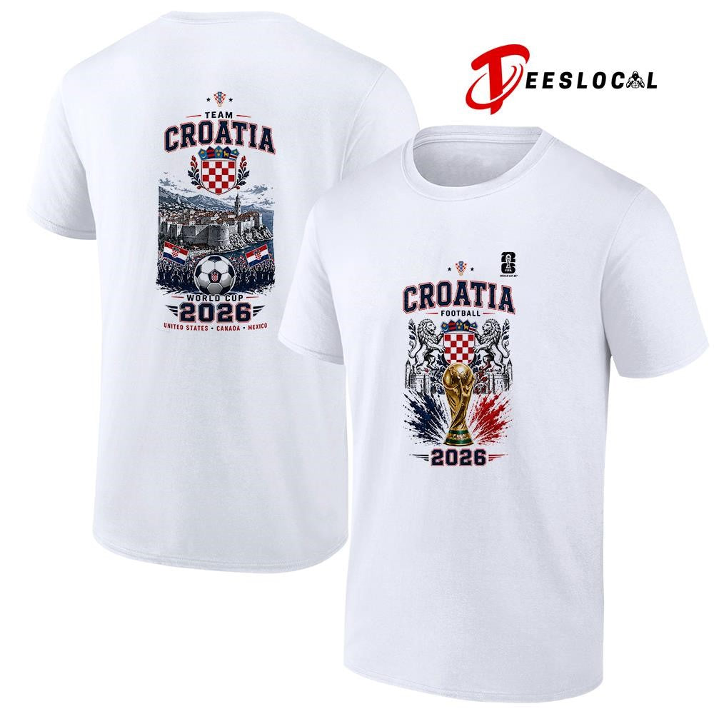 Croatia World Cup trophy graphic shirt