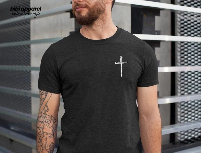 Cross Shirt Faith Cross Shirt Christian Gift Faith Gift Christian Shirts Gift For Him Gift For Her Faith Cross Fathers...
