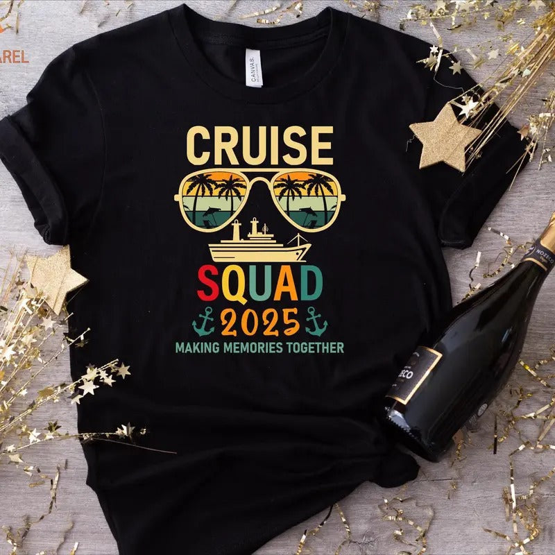 Cruise Squad Shirts Family Cruise Tee Family Trip 2025 Family Cruise Tee Friends Cruise Shirts Family Matching...