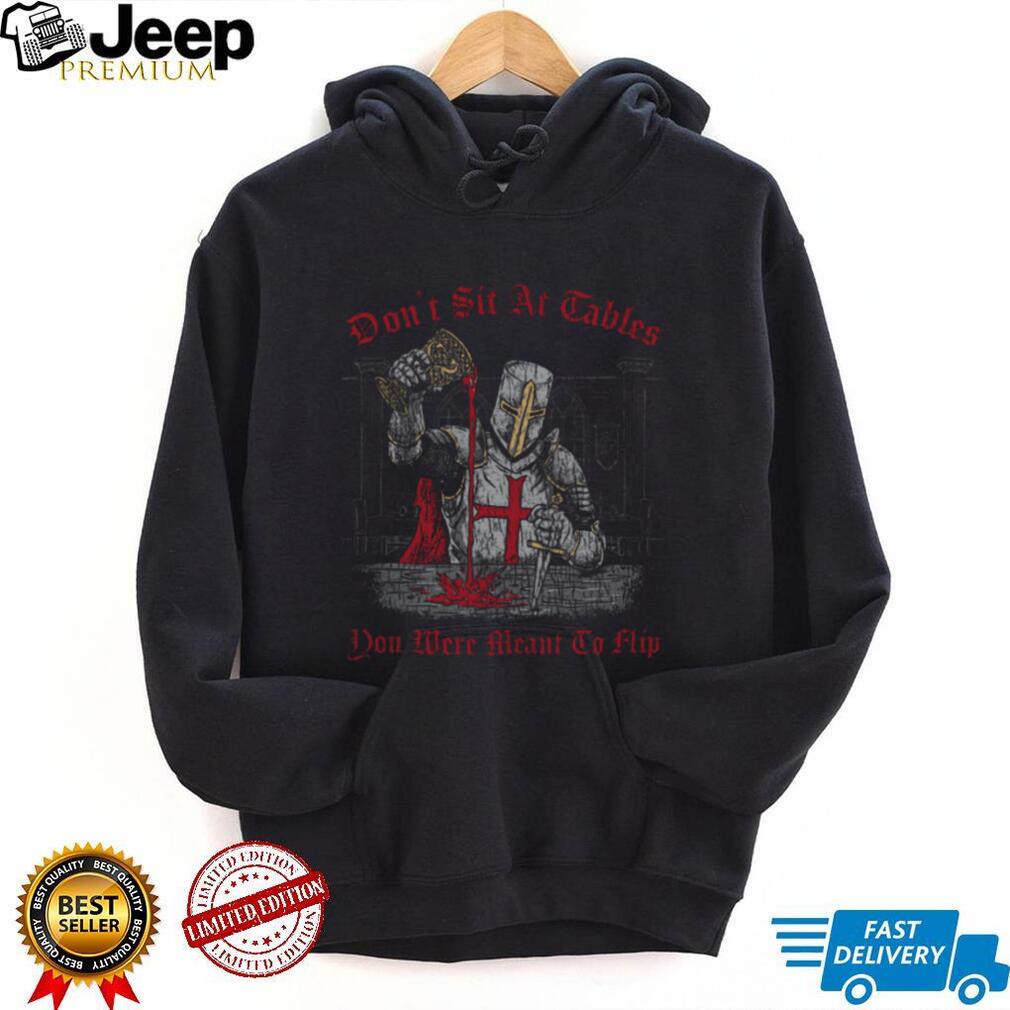 Crusader Knight “Meant To Flip Tables” Religious Graphic Tee