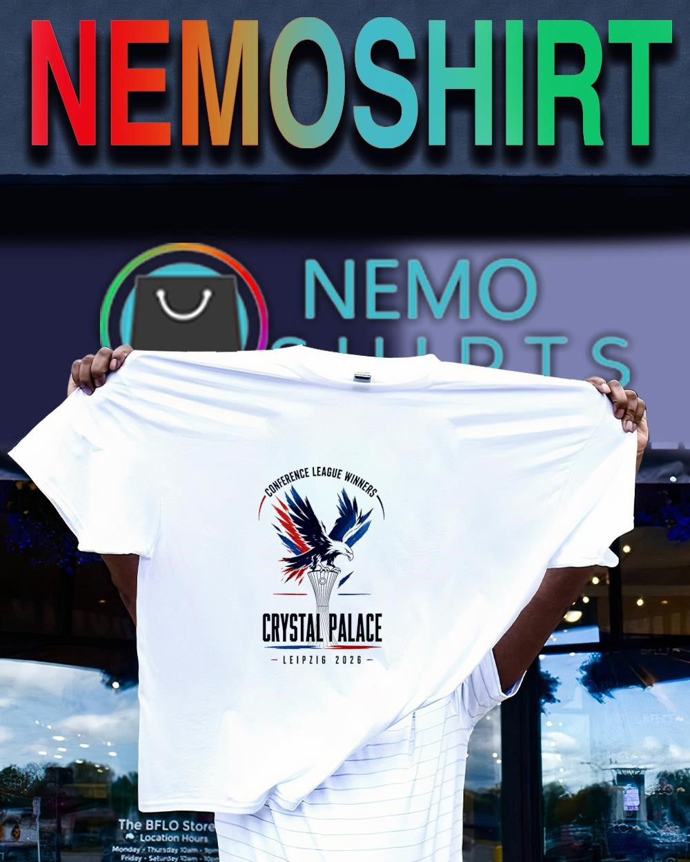 Crystal Palace FC Conference League winners in Leipzig 2026 shirt