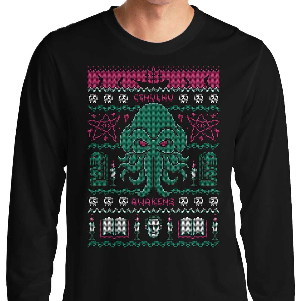 Cthulhu Awakens Sweater - Long Sleeve T-Shirt Hoodie, Sweatshirt | CiraTrend.com (Image 1)