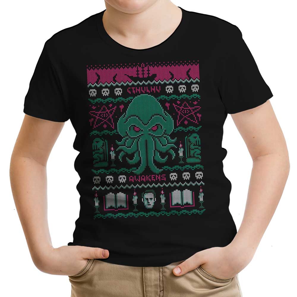 Cthulhu Awakens Sweater - Youth Apparel T-Shirts, Hoodie, Sweatshirt | CiraTrend.com (Image 1)