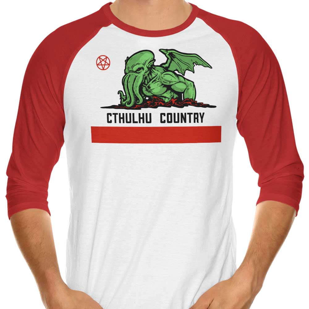 Cthulhu Country - 3/4 Sleeve Raglan T-Shirt Hoodie, Sweatshirt | CiraTrend.com (Image 3)