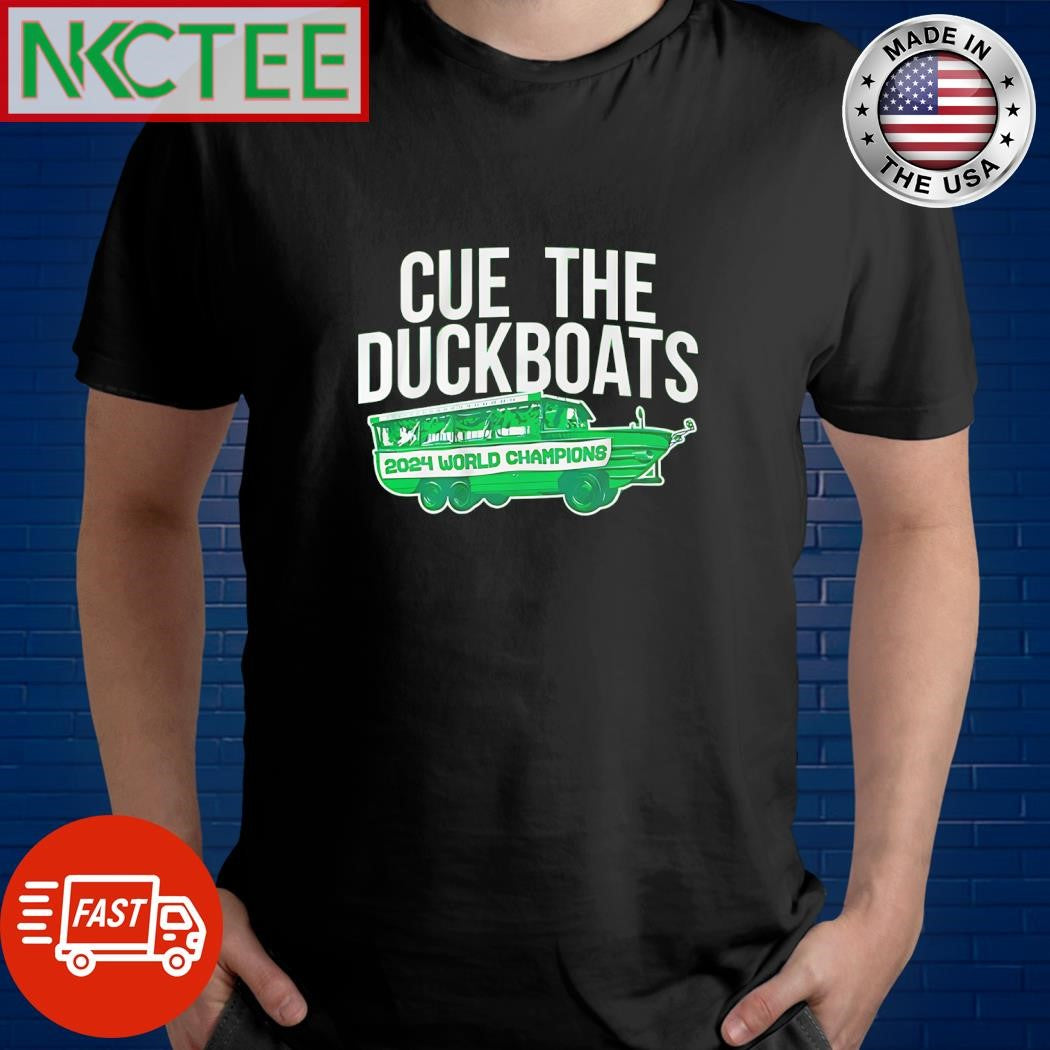 Cue the duck boats 2024 World Champions Boston Celtics shirt