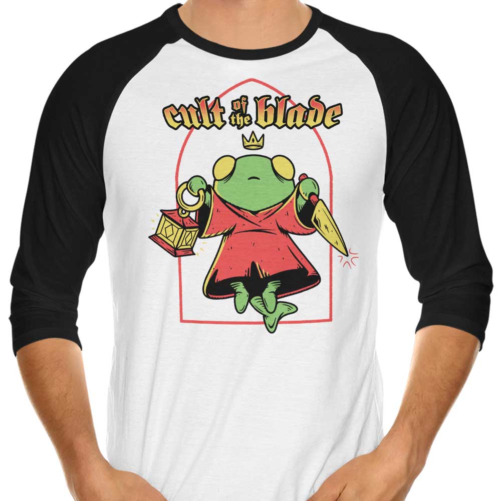 Cult of the Blade - 3/4 Sleeve Raglan T-Shirt Hoodie, Sweatshirt | CiraTrend.com (Image 1)