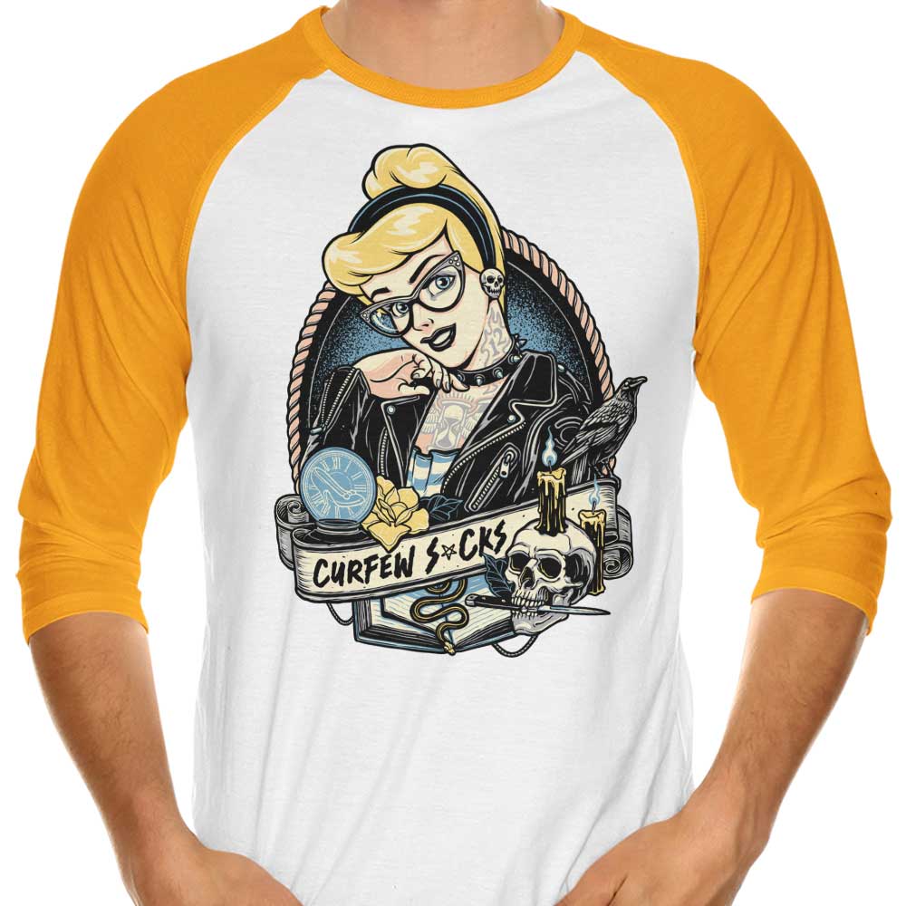 Curfew Sucks - 3/4 Sleeve Raglan T-Shirt Hoodie, Sweatshirt | CiraTrend.com (Image 4)