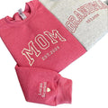 Custom Embroidered Mom Sweatshirt with Kids Name On Sleeve, Grandma Shirt With Date, Mama Est Year Sweater, Gift For New...