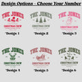 Custom Gifted Family Christmas Shirts Comfort Colors Matching Family Christmas Tshirts Personalized Name Christmas Crew...